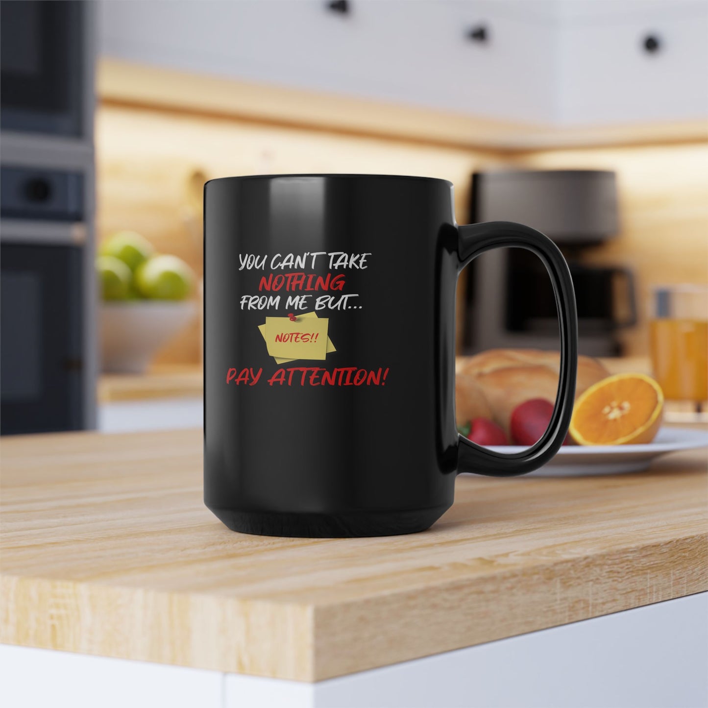 Notes-Black Mug (11oz, 15oz)