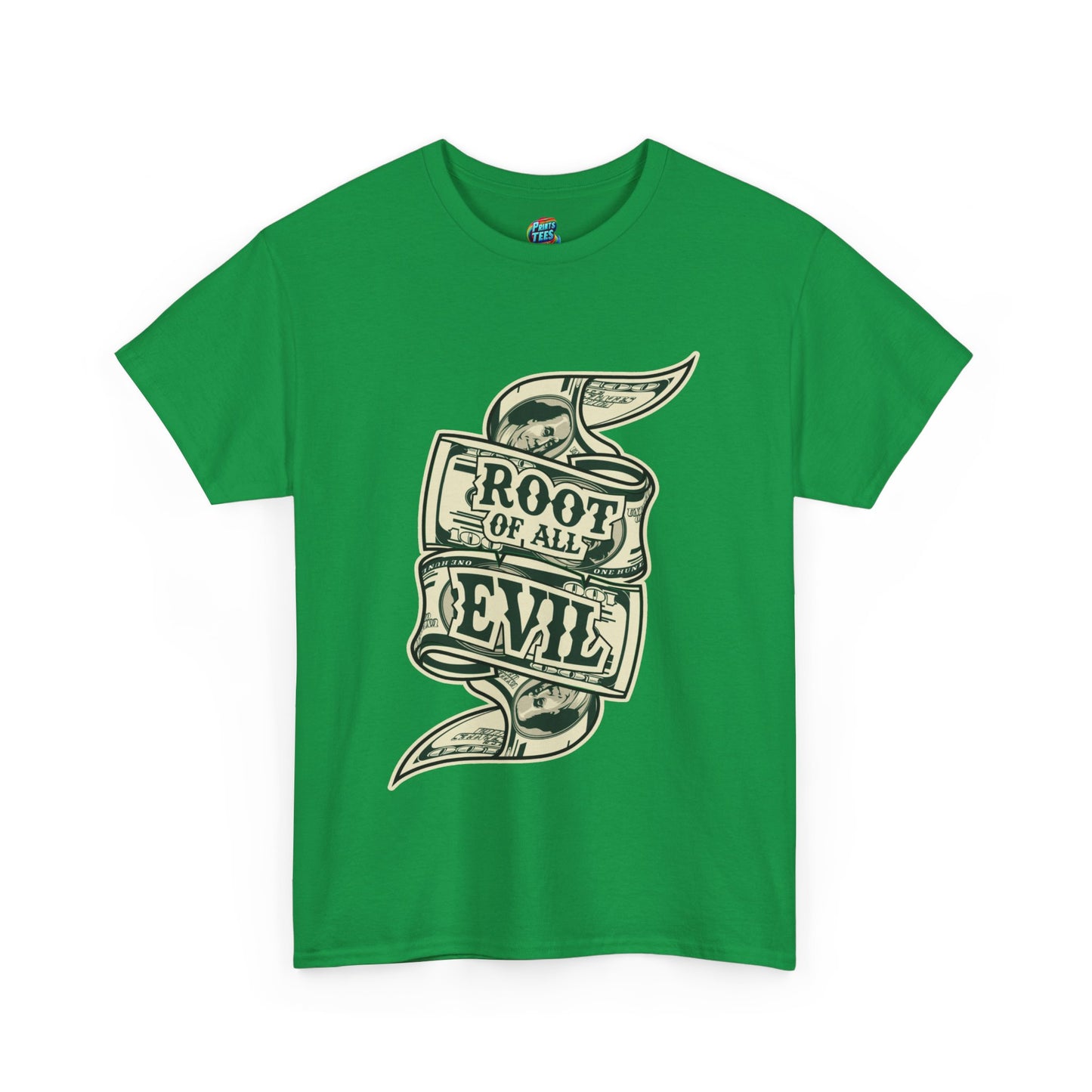 Root of Evil-Money-Heavy Cotton Classic Tee