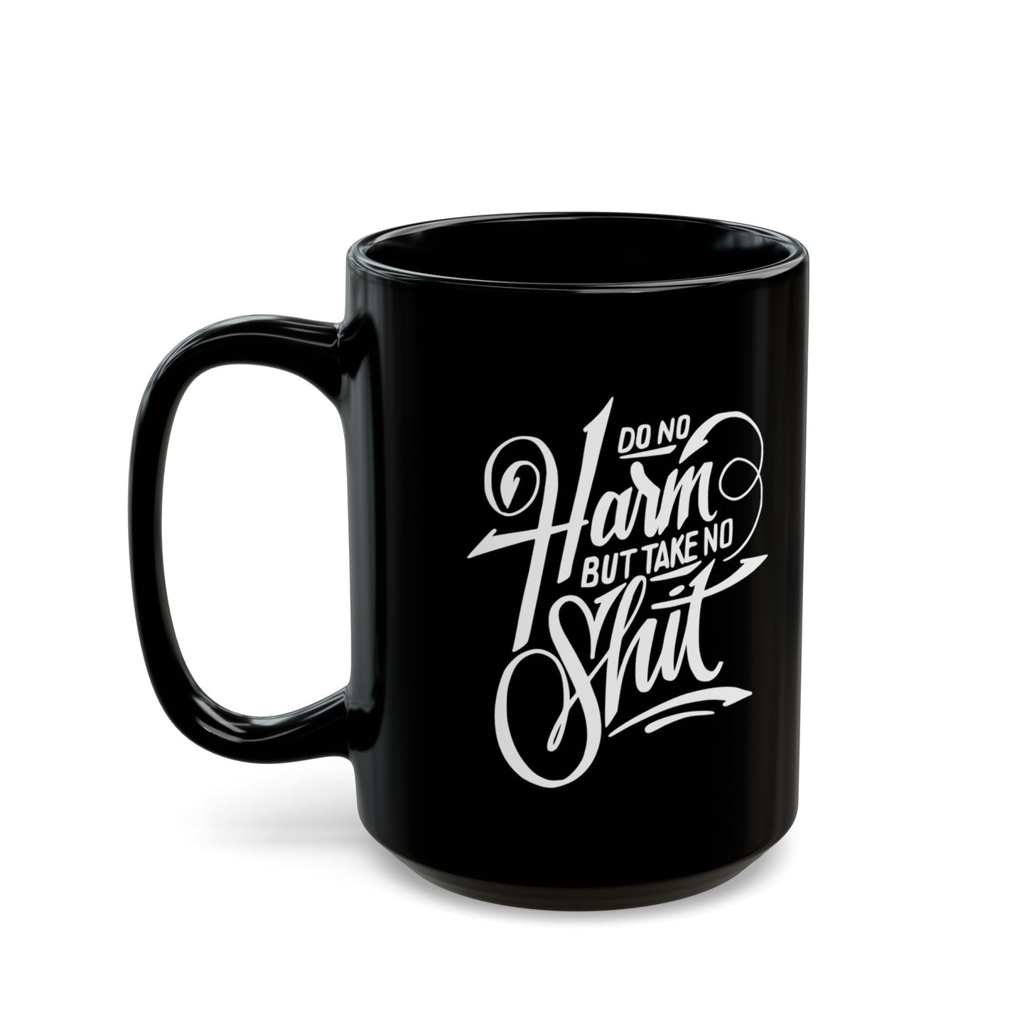 No Harm-Black Mug (11oz, 15oz)
