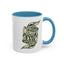 Root of Evil-Money-Accent Coffee Mug (11, 15oz)