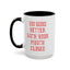 Mouth Closed-Accent Coffee Mug (11, 15oz)