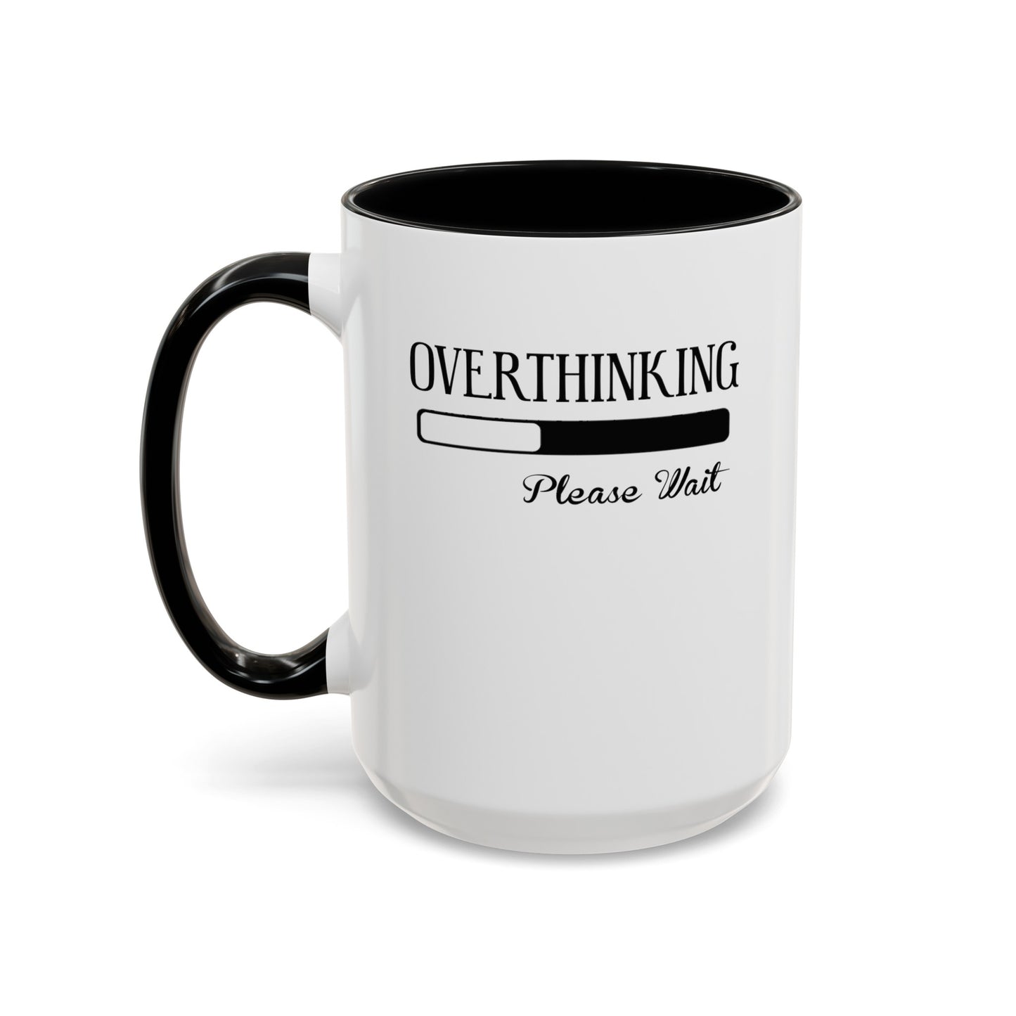 Overthinking-Accent Coffee Mug (11, 15oz)