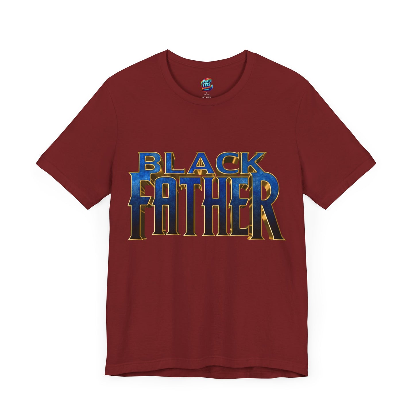 Black Father Panther Style-Jersey Knit T-Shirt