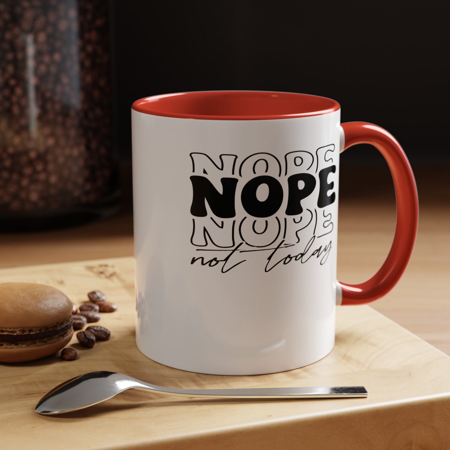 Nope-Accent Coffee Mug (11, 15oz)