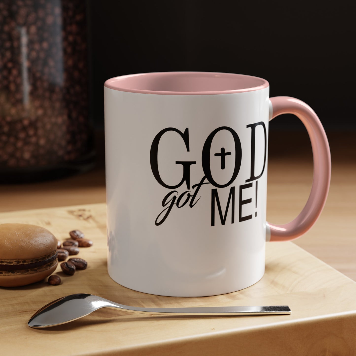 God Got Me-Accent Coffee Mug (11, 15oz)
