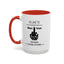 Fu(k You-Middle Finger-Accent Coffee Mug (11, 15oz)