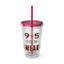 9 to 5-Sunsplash Acrylic Tumbler with Straw, 16oz