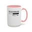 Overthinking-Accent Coffee Mug (11, 15oz)