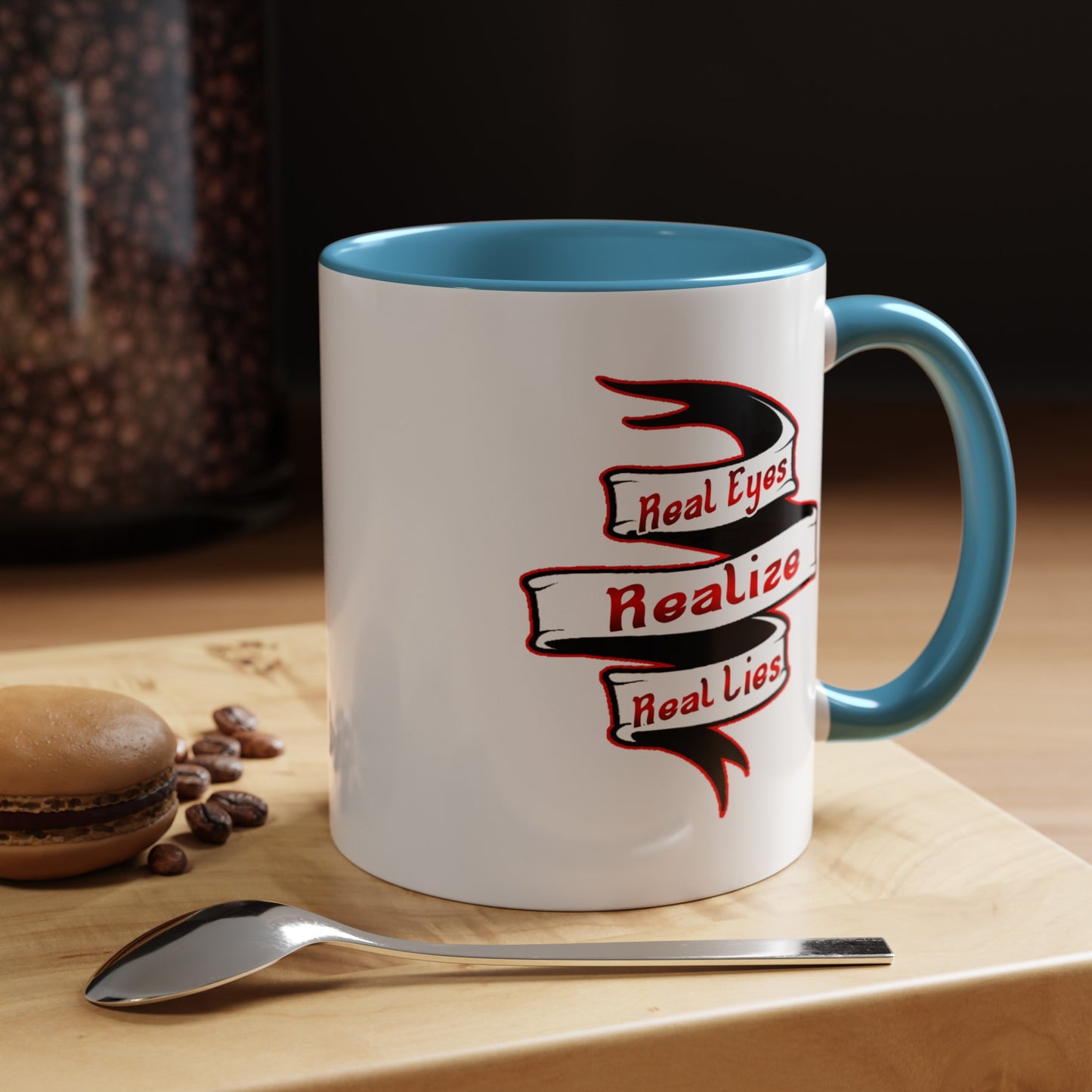 Real Eyes-Accent Coffee Mug (11, 15oz)
