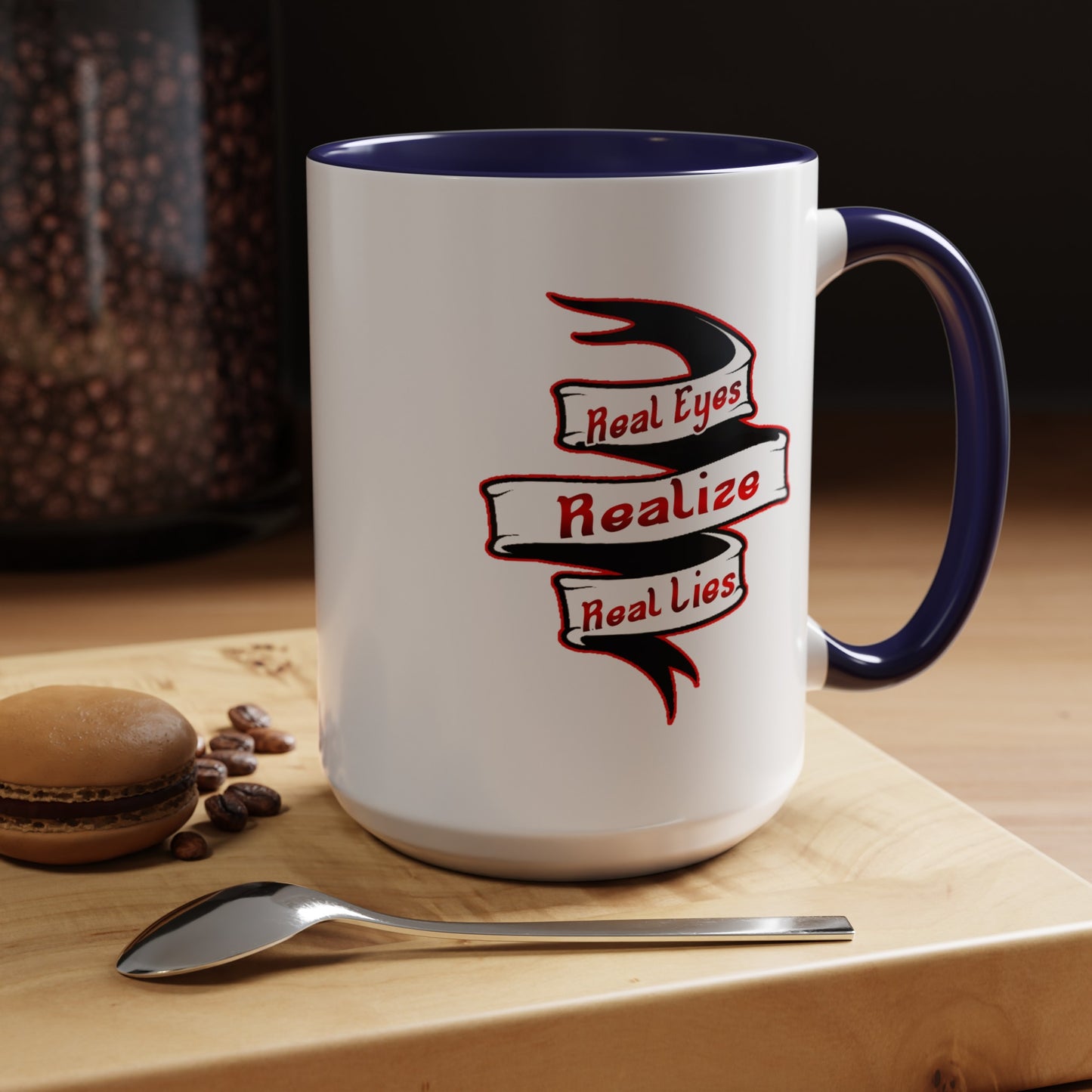 Real Eyes-Accent Coffee Mug (11, 15oz)