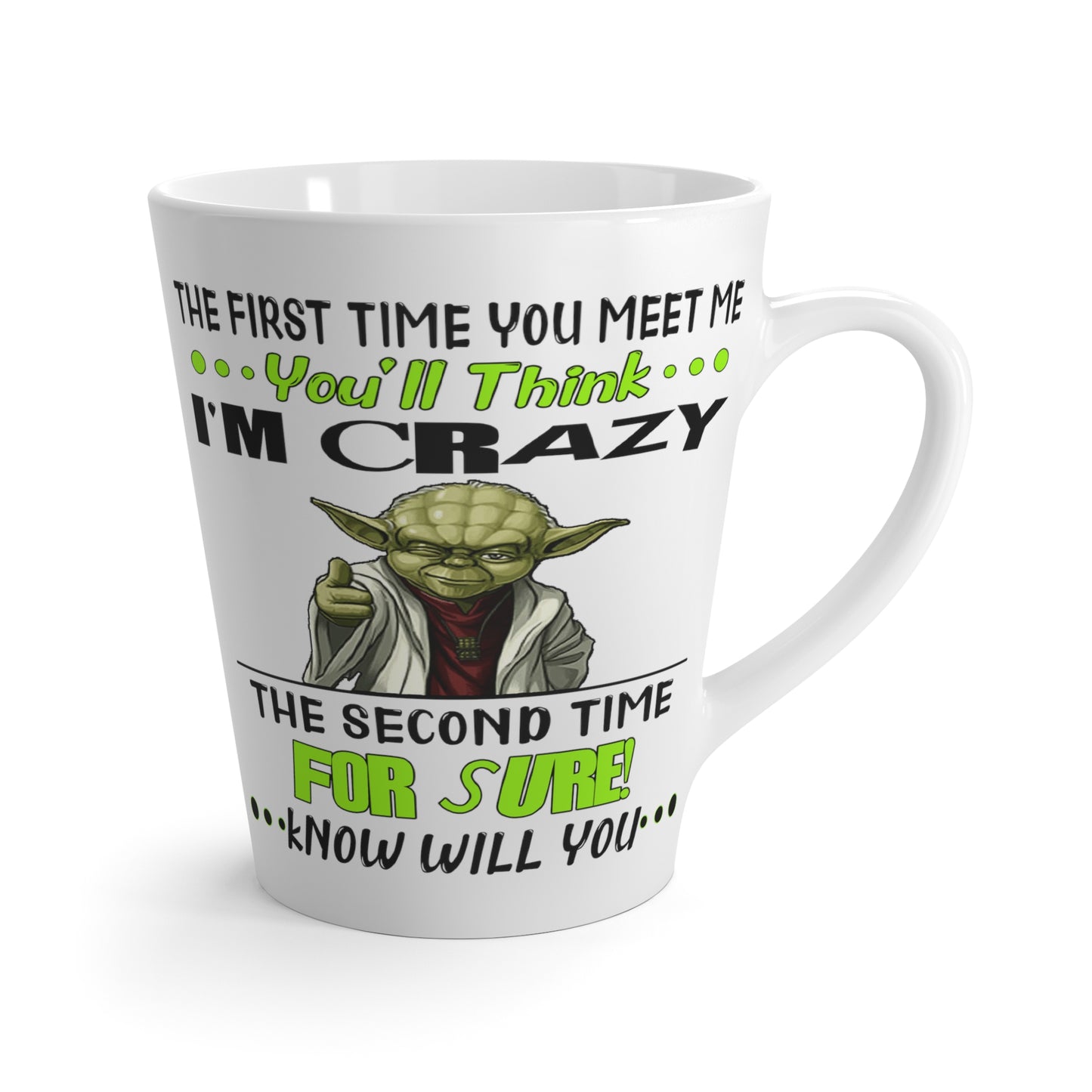 Crazy-Latte Mug, 12oz