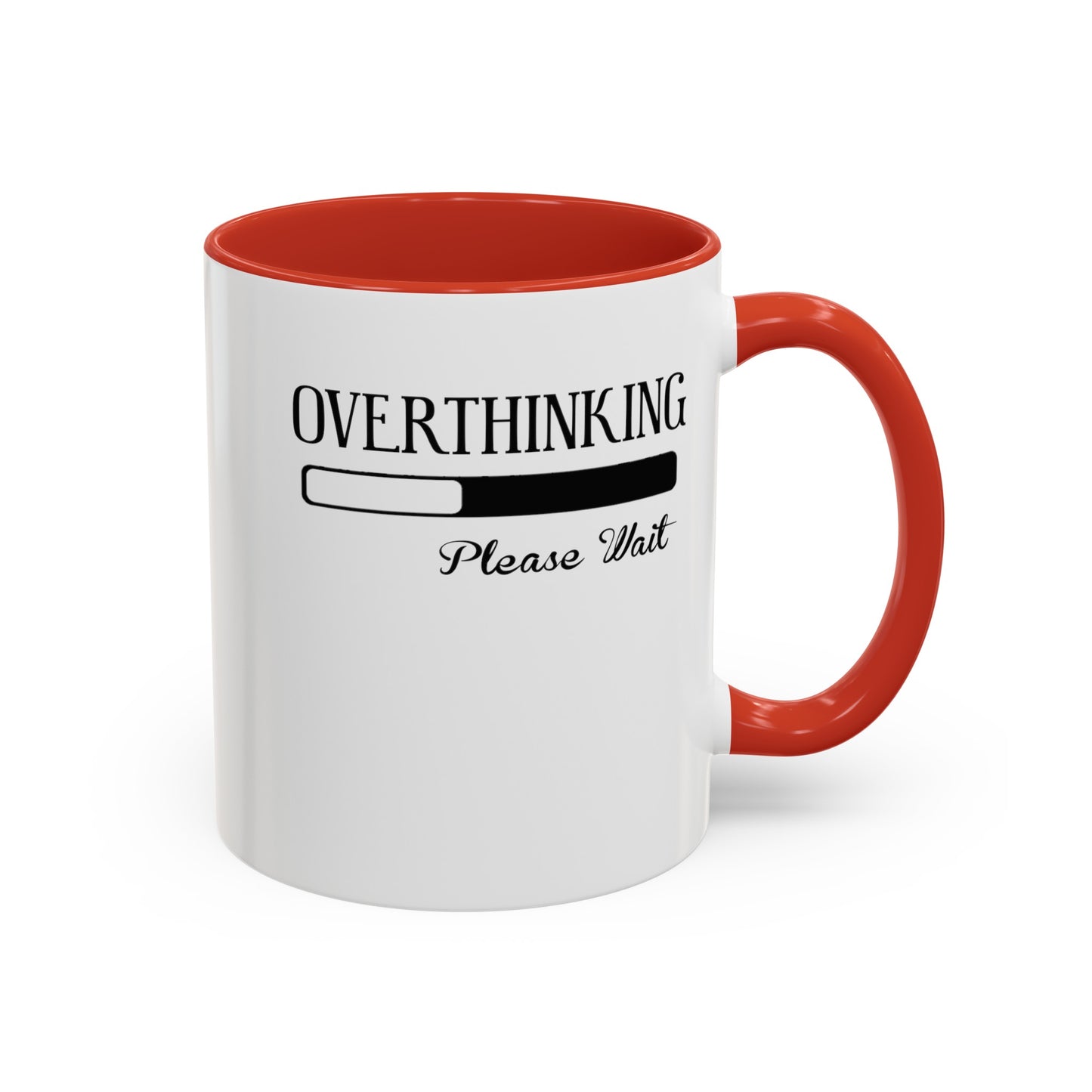 Overthinking-Accent Coffee Mug (11, 15oz)