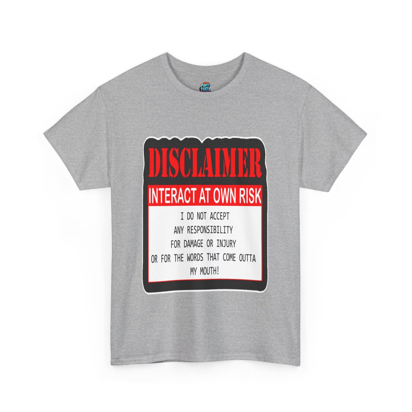 Interact at Own Risk-Heavy Cotton Classic Tee