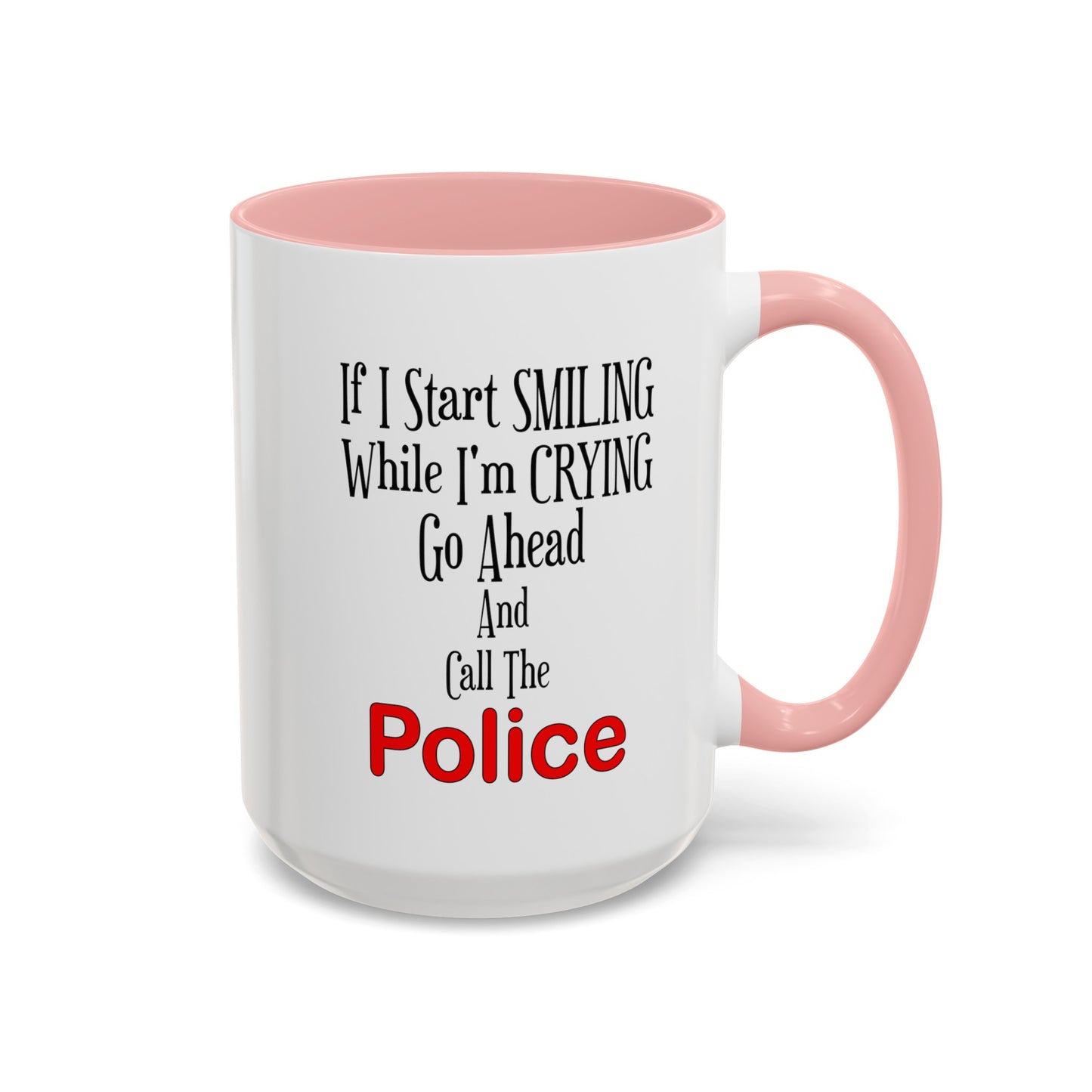 Smiling-Crying-Accent Coffee Mug (11, 15oz)