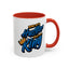 Mind of a Hustler-Accent Coffee Mug (11, 15oz)