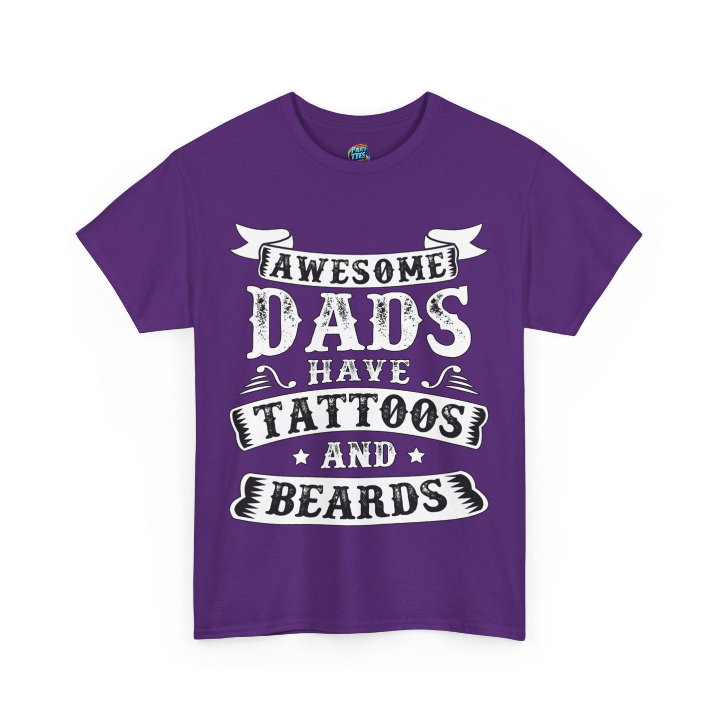 Beards and Tattoos-Heavy Cotton Classic Tee