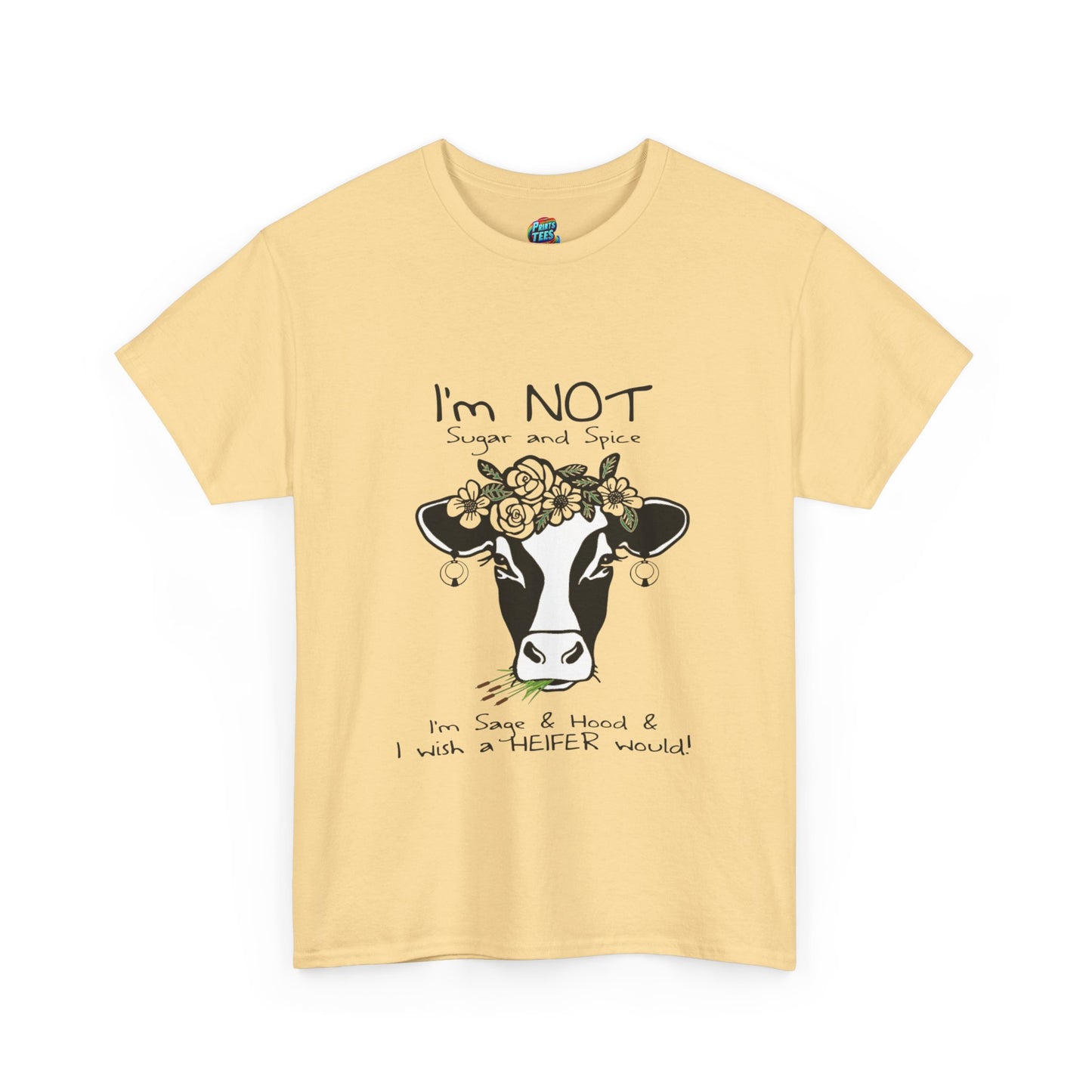 Sage and Hood-Heavy Cotton Classic Tee