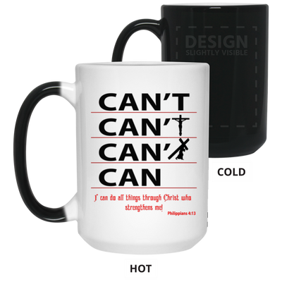Through Christ-15oz Color Changing Mug