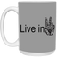Hand Peace-15oz White Mug