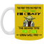 Crazy Yoda-11oz White Mug