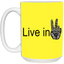 Hand Peace-15oz White Mug