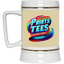 PTB-Gold Trim Beer Stein 22oz