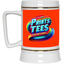 PTB-Gold Trim Beer Stein 22oz