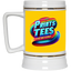 PTB-Gold Trim Beer Stein 22oz