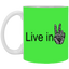 Hand Peace-11oz White Mug