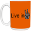 Hand Peace-15oz White Mug