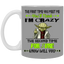 Crazy Yoda-11oz White Mug
