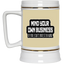 Mind Yours or Invest-Beer Stein 22oz.