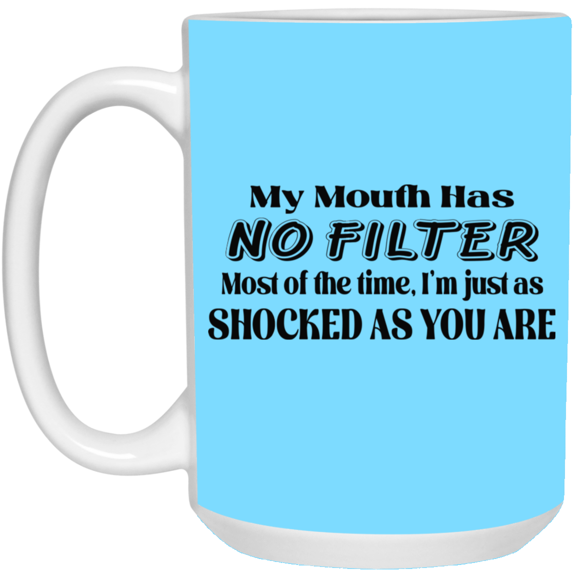 My Mouth Has No Filter-15oz White Mug
