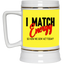 I Match Energy-Beer Stein 22oz.
