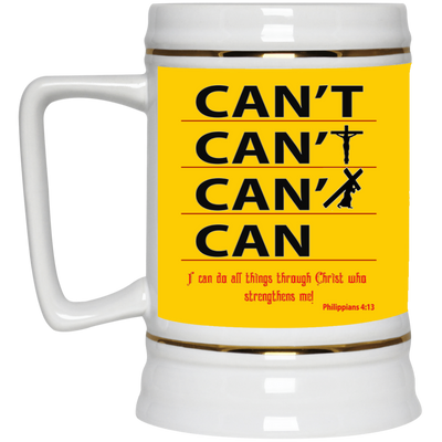 Through Christ-Beer Stein 22oz.