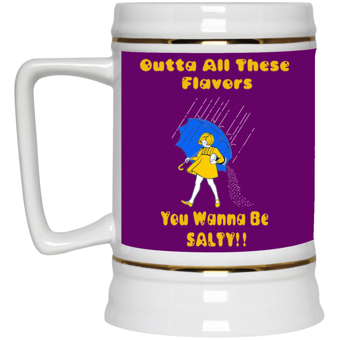 Salty-White Girl-Beer Stein 22oz.