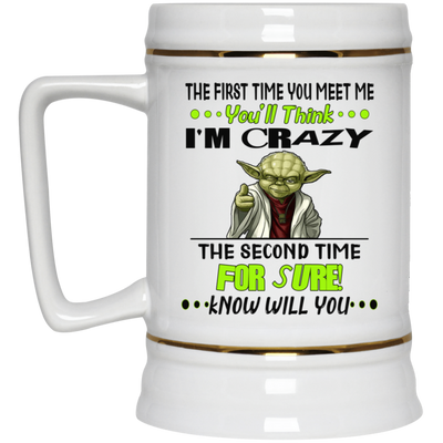 Crazy Yoda-Beer Stein 22oz.