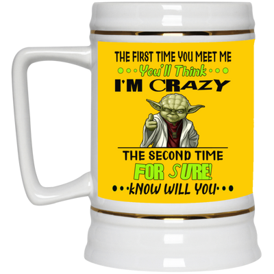 Crazy Yoda-Beer Stein 22oz.