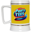 PTB-Gold Trim Beer Stein 22oz