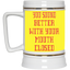 Mouth Closed-Beer Stein 22oz.