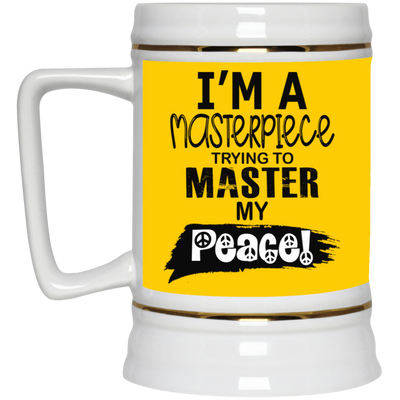 Master Peace-Black-Beer Stein 22oz.