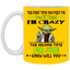 Crazy Yoda-11oz White Mug