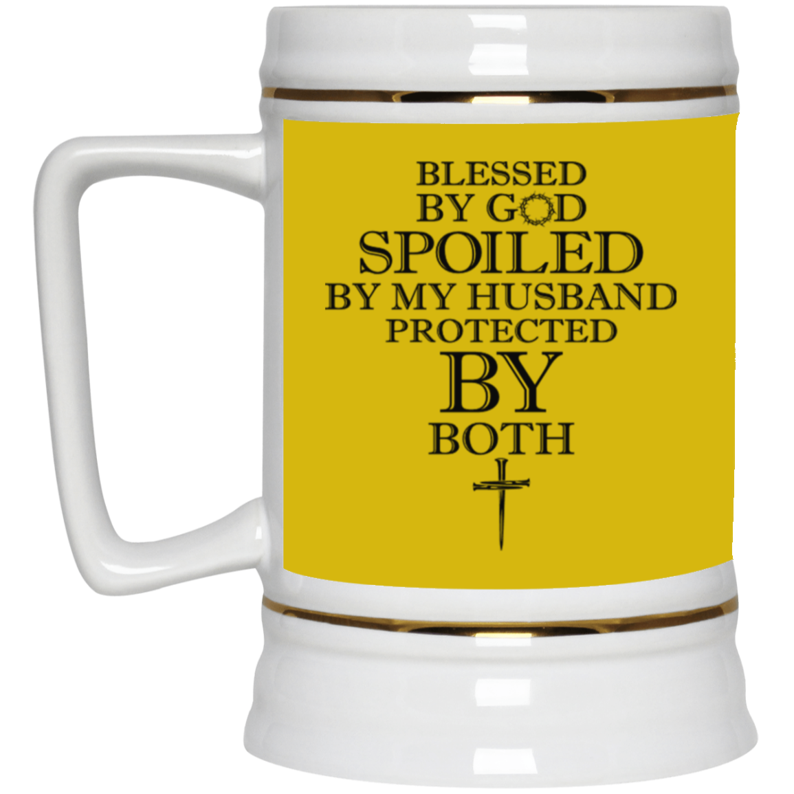 Blessed by God-Beer Stein 22oz.