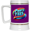 PTB-Gold Trim Beer Stein 22oz