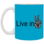 Hand Peace-11oz White Mug