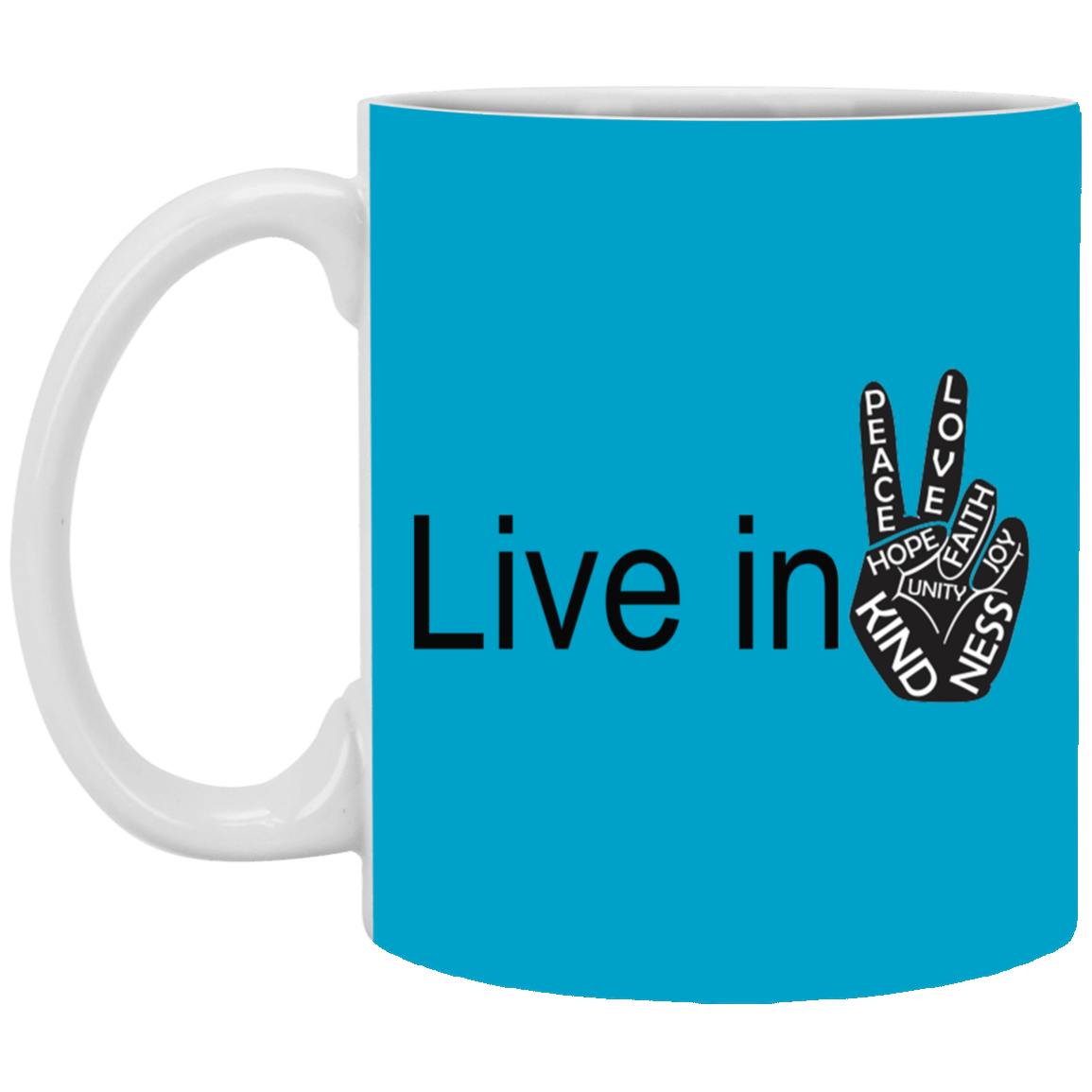 Hand Peace-11oz White Mug