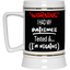 Patience Tested-Beer Stein 22oz.