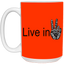 Hand Peace-15oz White Mug