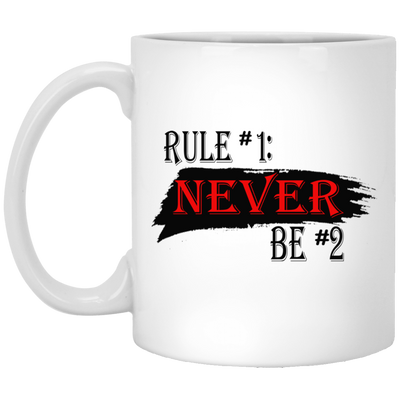 Never #2-11oz White Mug