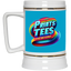 PTB-Gold Trim Beer Stein 22oz